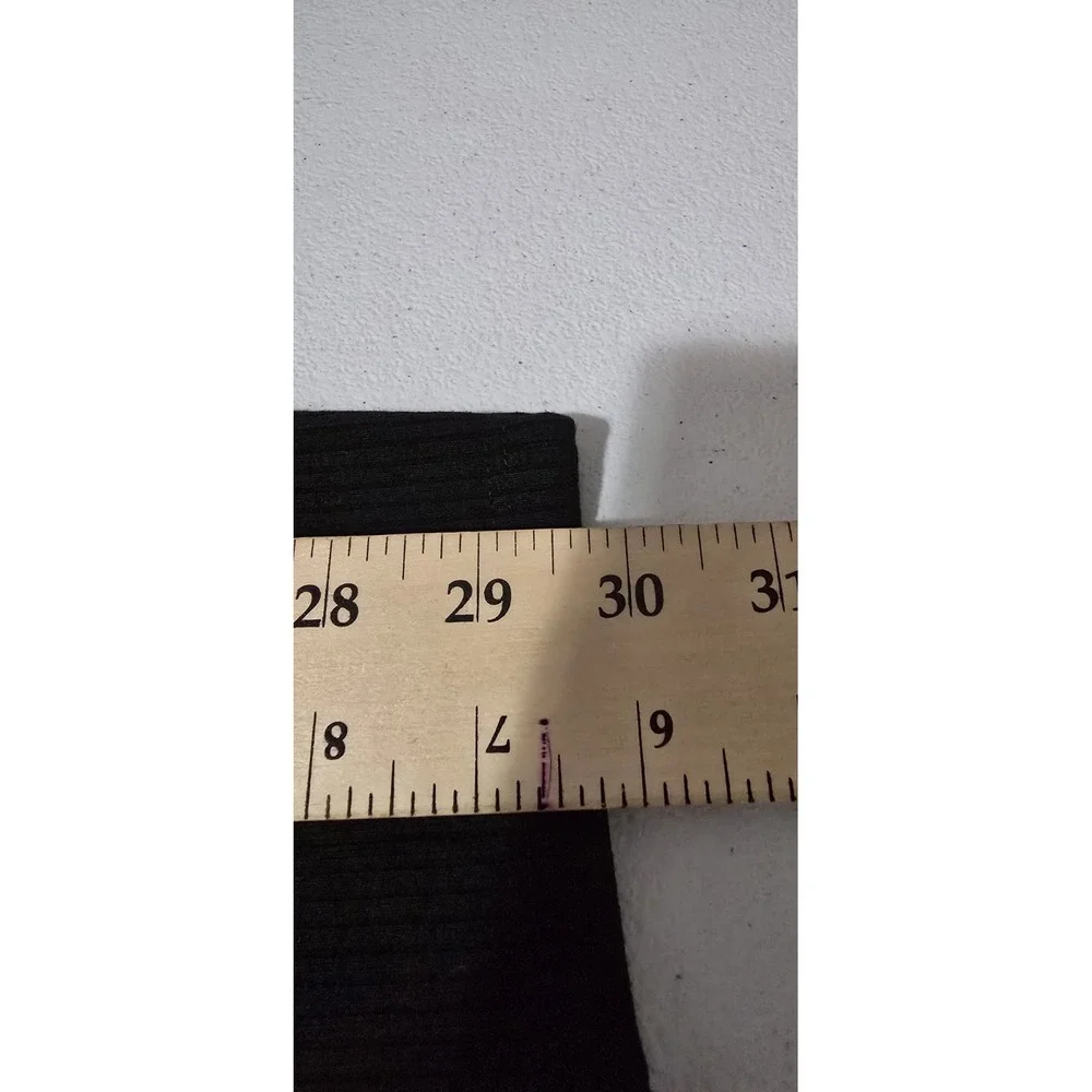 The Drop Women's  Slim Side-Slit Long Sweater Skirt Black Size Large‎
